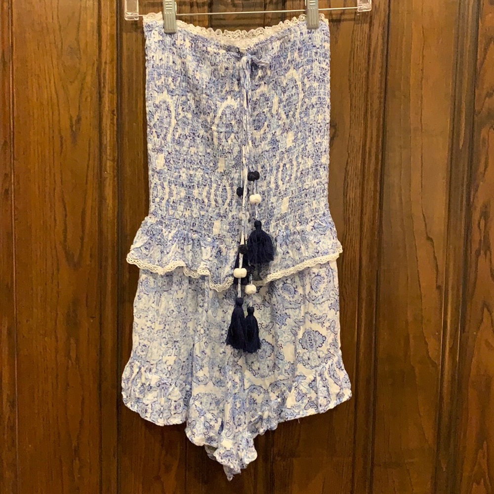 Sure Gypsy Strapless One Piece Short Playsuit Romper